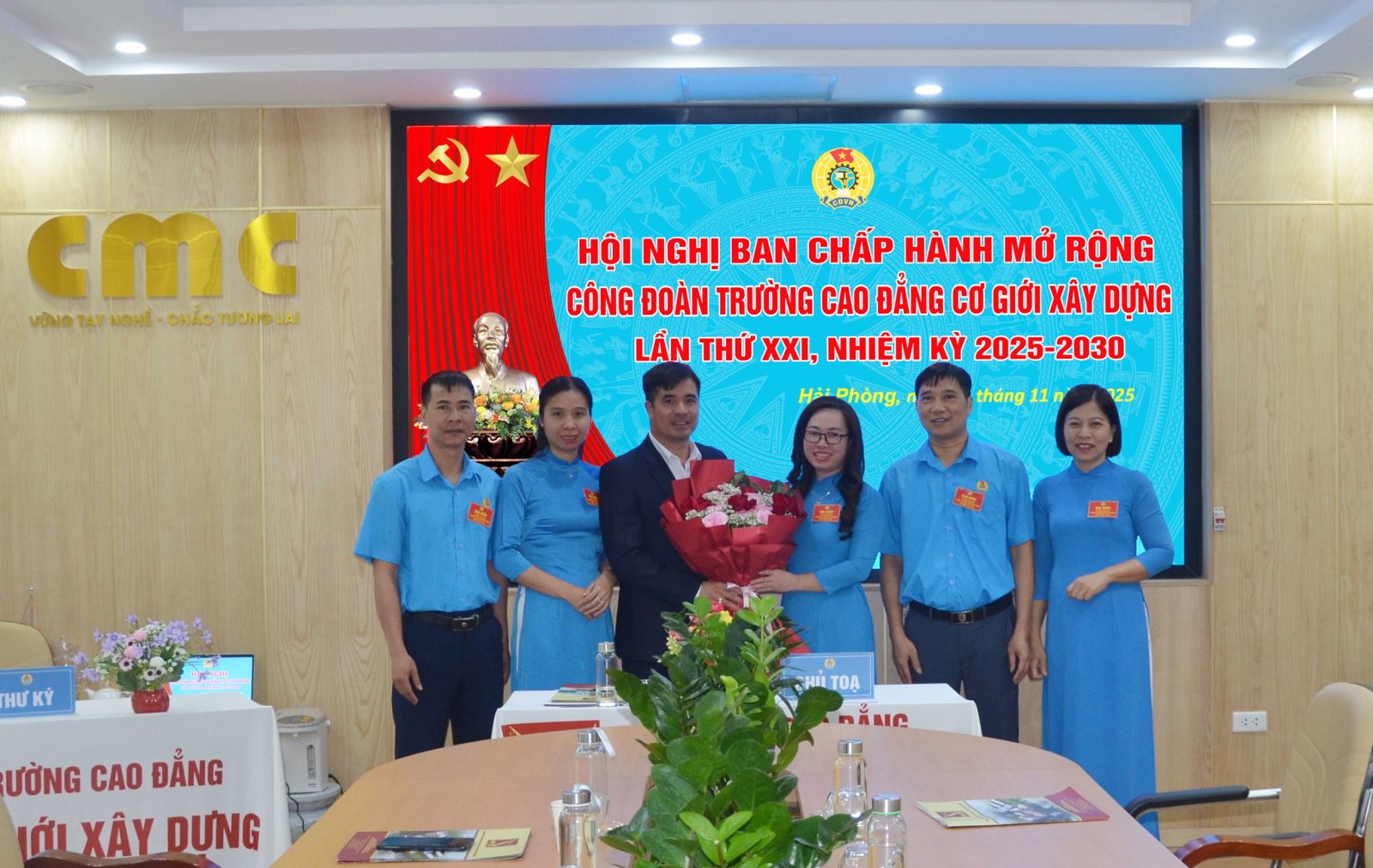 Công đoàn Trường Cao đẳng Cơ giới Xây dựng tổ chức Hội nghị Ban Chấp hành Công đoàn mở rộng Lần thứ XXI, nhiệm kỳ 2025-2030