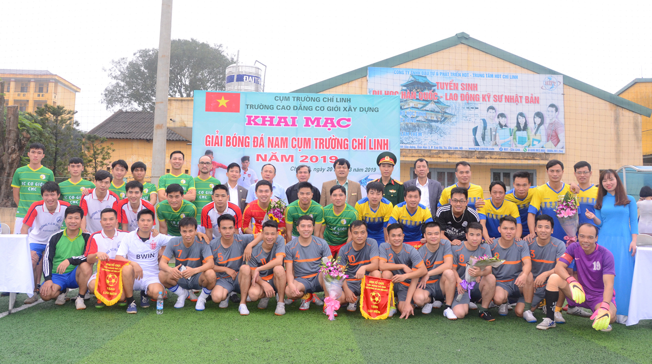 Tổ chức giải bóng đá nam Cụm trường Chí Linh năm 2019